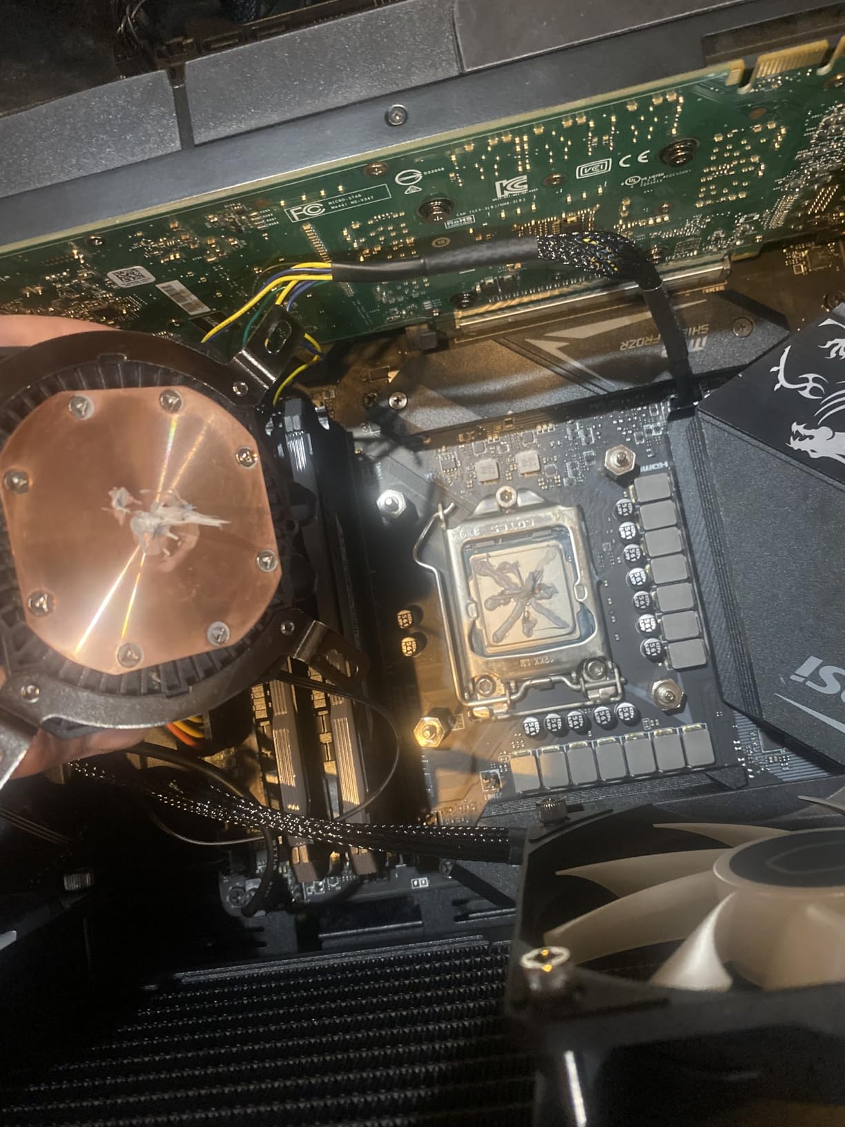Cooler Master 360L Core AIO CPU Liquid Cooler - 360mm Radiator, 3X ARGB PWM Fans, Patented Gen S Dual-Chamber Pump, Quiet Cooling & Easy Installation, AMD AM5/AM4 & Intel LGA 1851/1700, Black customer photo 1