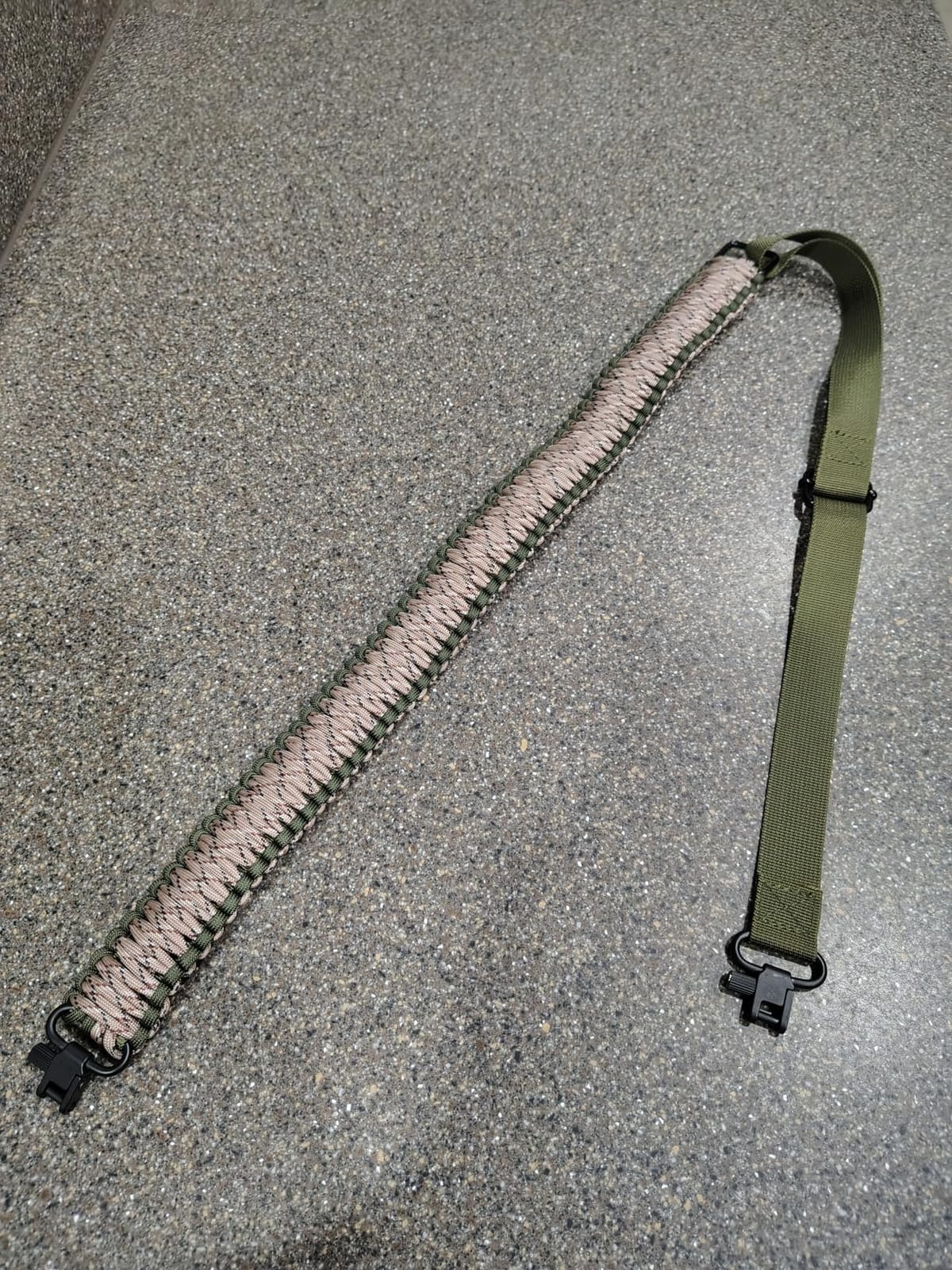 DDOUT 2 Point Rifle Sling, 550 Paracord Gun Sling with Tri-Lock Swivels | Quick Adjustable Length Sturdy Nylon Webbing Strap for Shooting, Hunting and Outdoor Sport customer photo 1