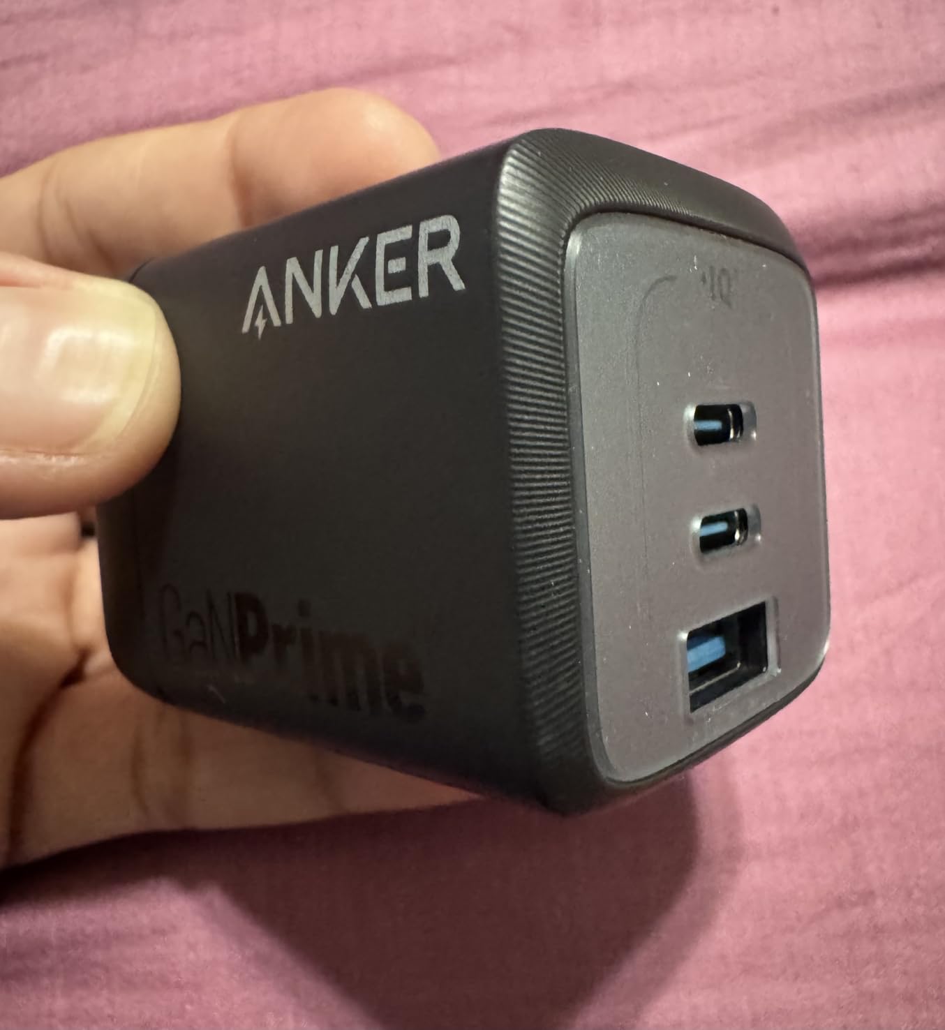 Anker USB Charger Block, 67W GaN Wall Charger, 3-Port Compact Fast Charging Phone Charger, For MacBook Pro/Air, Pixelbook, iPad Pro, iPhone 17/16/Pro, Galaxy S23/S22, Note20, Pixel, Apple Watch, and More customer photo 2
