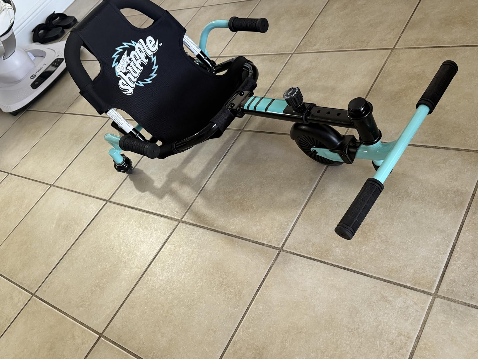 Crazy Cart Shuffle Go Kart | Manual Drift Cart (Black/Teal) | Battery-Free Kid-Powered; Adjustable Fit | Iconic Wheeled Ride-On For Kids Age 4+ customer photo 1