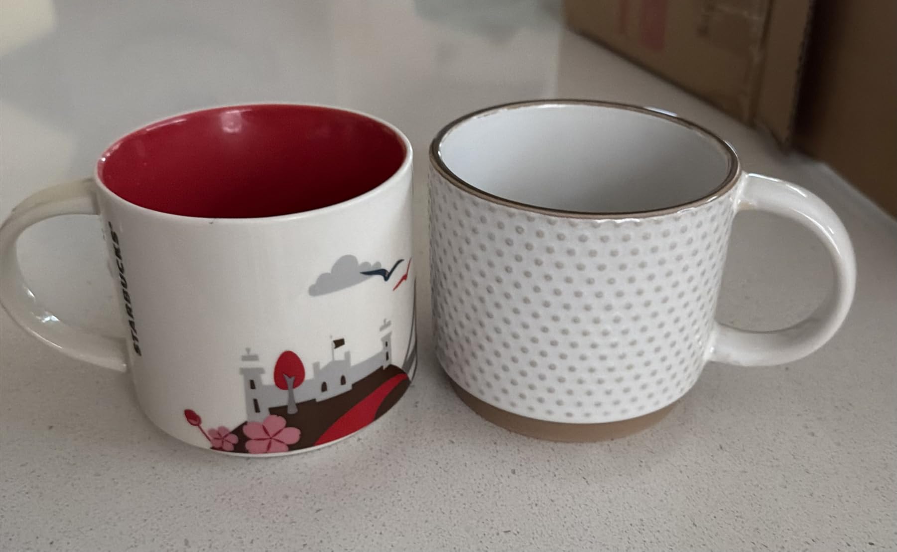 GBHOME 12OZ Stackable Coffee Mugs, Ceramic Coffee Mugs with Texture Patterns for Man,Woman,Dad,Mom, Modern Coffee Mugs Set of 4 for Latte/Cappuccino/Cocoa. Dishwasher&Microwave Safe, Off White | 4 Assorted Designs, Embossed Mugs with Texture Patterns for Tea/Coffee, Dishwasher&Microwave Safe, Off White customer photo 2