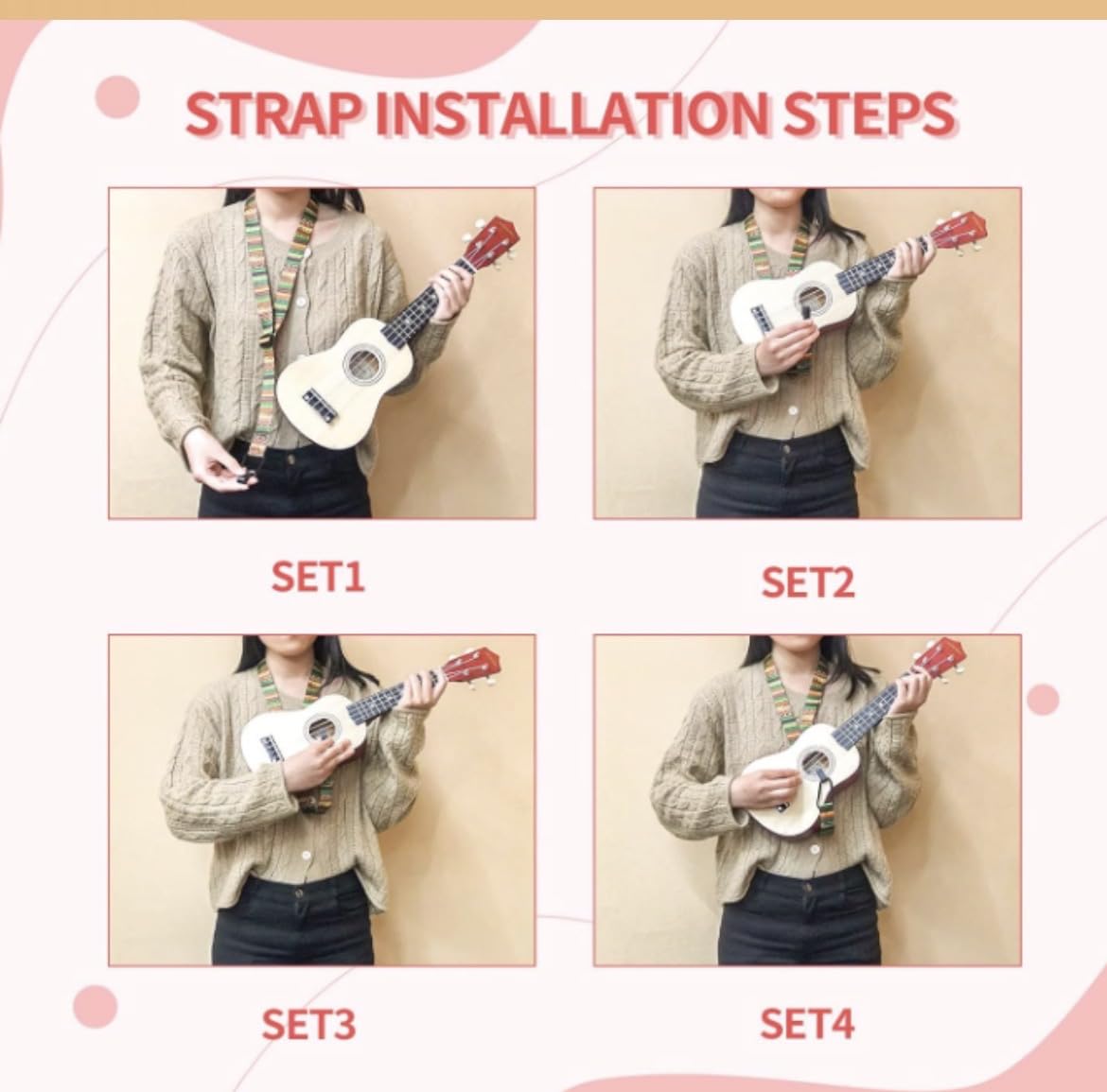 AODSK Tenor 26 Inch Nylon String Ukulele Kit with Bag, Strap & Tuner customer photo 2