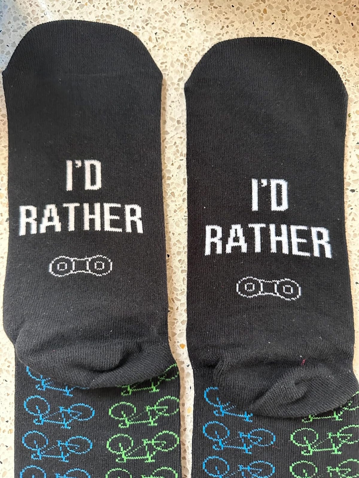 Lavley Bike Socks Funny Gifts for Cyclists and Bicycle Lovers Men and Women | Premium Cotton Blend, Super Soft, Durable, Cycling Gift for Men and Women, Funny Novelty Socks, Bicycle Lovers customer photo 2
