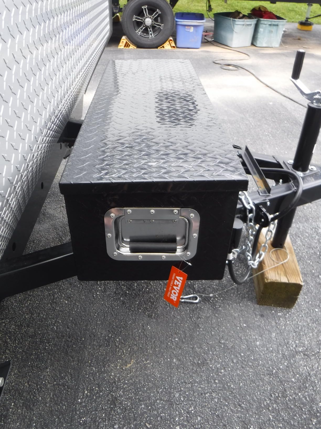 VEVOR Heavy Duty Aluminum Truck Bed Tool Box, Diamond Plate, 39