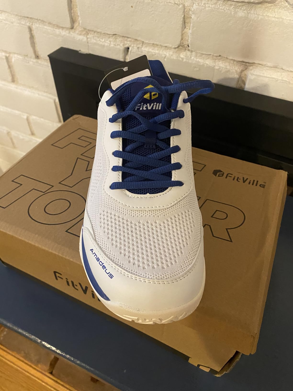 FitVille Wide Pickleball Shoes for Men - Tennis Shoes Sneakers for All Court Racquetball Athletic Shoes | Arch Support & Wide Toe Box customer photo 2