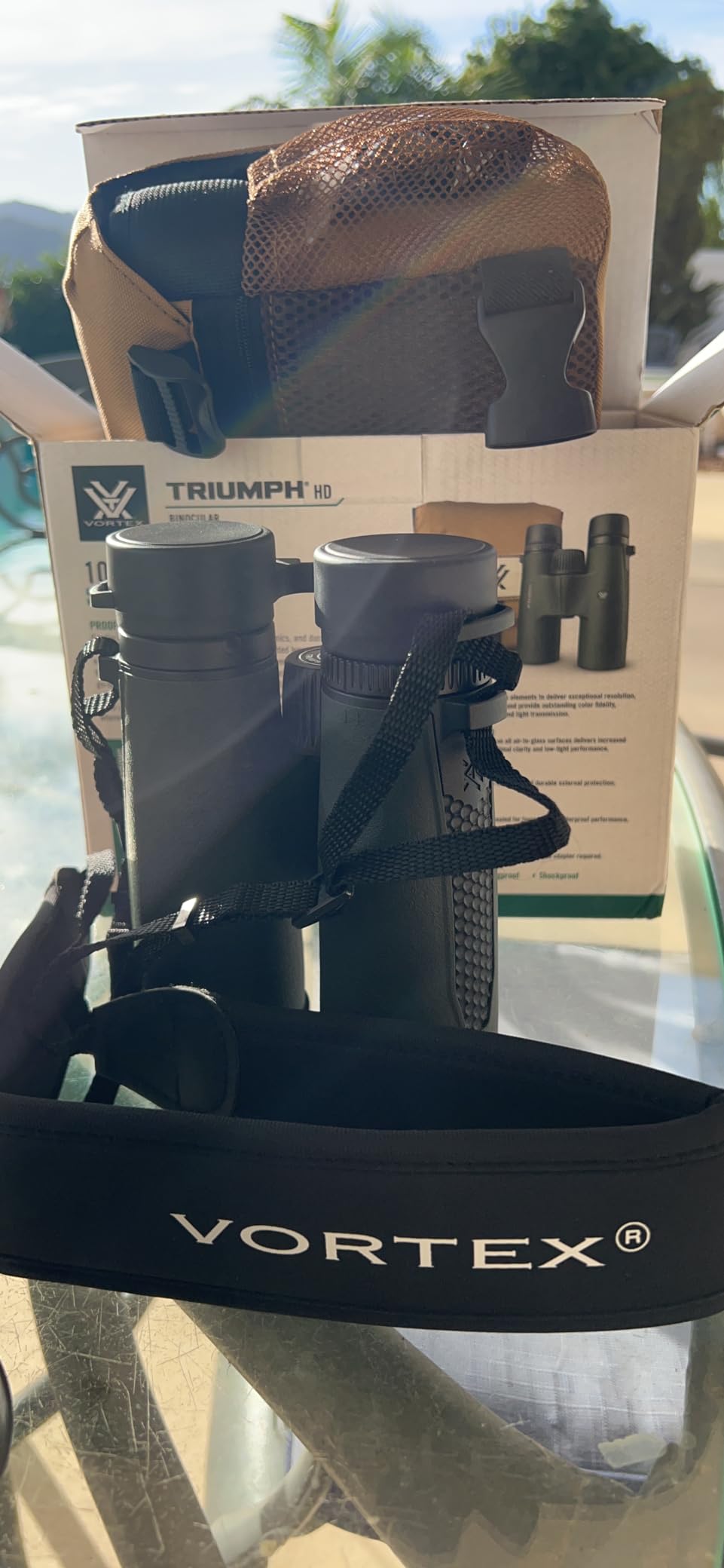 Vortex Triumph HD 10x42 Binoculars | HD Optics, Tripod Adaptable, Waterproof, Fogproof, Shockproof, Included Glasspak Harness - Unlimited, Unconditional Warranty customer photo 1