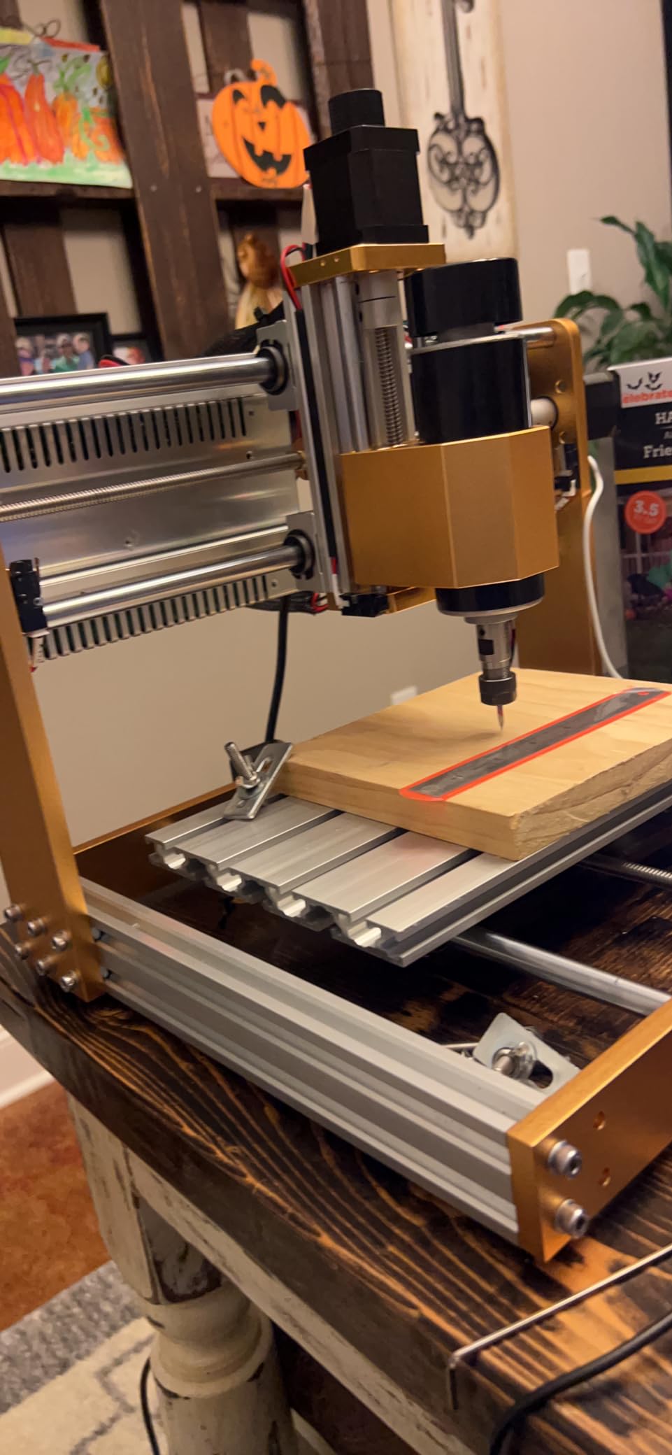 LUNYEE 3018 PRO MAX CNC Machine 500W All-Metal CNC Router Machine 3 Axis Limit Switches & Emergency-Stop with GRBL Offline Control for Cutting Wood Acrylic MDF Plastic, Working Area: 300 x 180 x 80mm customer photo 1