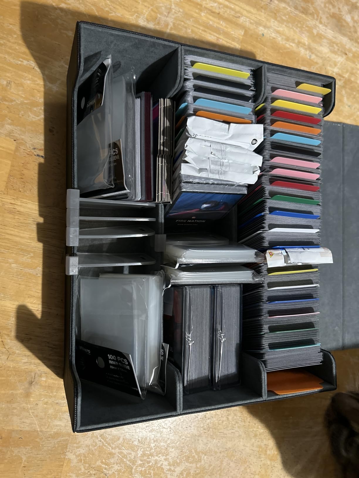 UAONO Trading Card Storage Box Holds 2400+ Cards, Bulk Card Storage, Magnetic Closure PU Leather customer photo 2