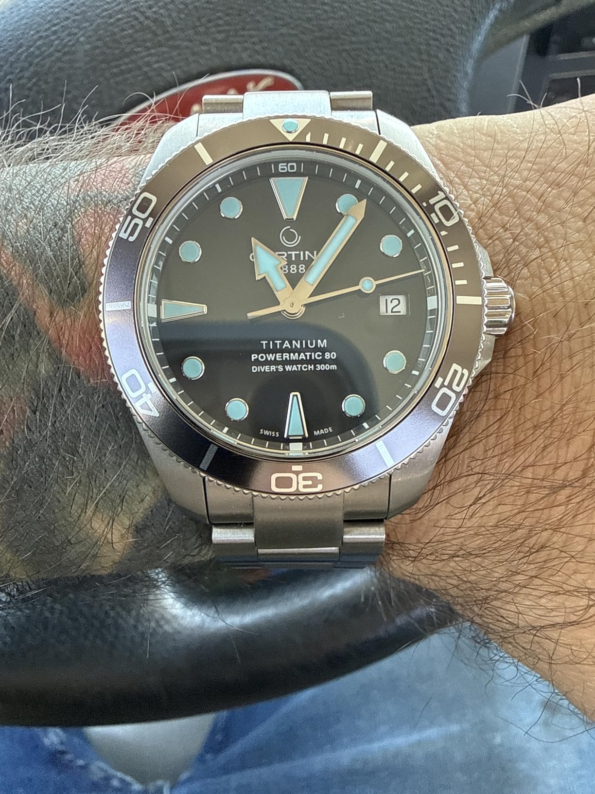Certina, Mens, DS Action Diver 38mm Powermatic 80, Titanium, Swiss Automatic, Watch, Anthracite customer photo 1