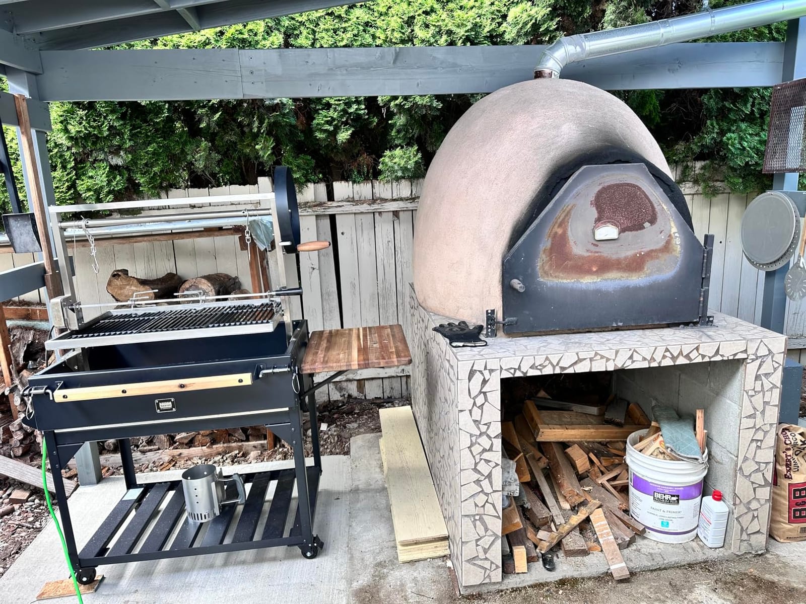 TURBRO Stainless Steel Rotisserie Kit for Gas Grills with A Cookbox up to 39'' - Includes 4W Electric Motor, 34'' - 45'' × 5/16