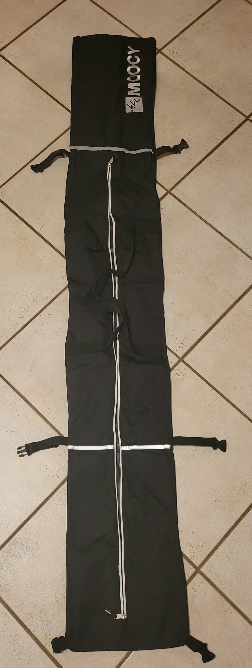 MOOCY Ski Bag for Air Travel, Unpadded Snow Bag Fits Skis Up to 200cm, Carrying Bag for Adults and Children customer photo 1