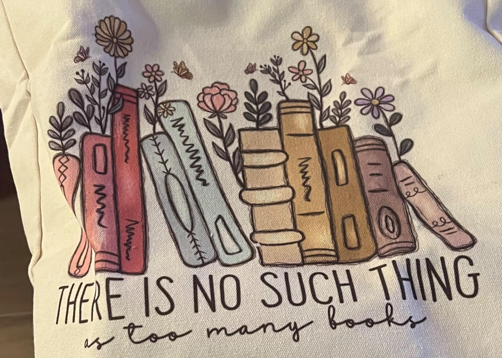 LEADO Cute Canvas Tote Bag, Book Lovers Gifts - Christmas, Gifts for Women | Book Club Gifts for Book Lovers Women, Reading Accessories, Librarian, Bookish, Readers, Teacher, Library, Birthday, Book Bag customer photo 2