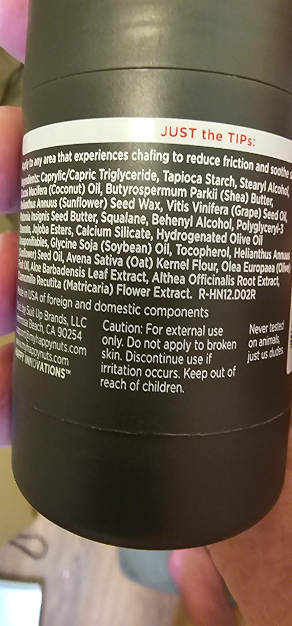 HAPPY NUTS Anti-Chafe Comfort Stick for Men: Ultimate Friction Defense & Chafing Prevention for Active Lifestyles - Perfect for Runners, Cyclists, & Active Men (1 Pack) customer photo 1