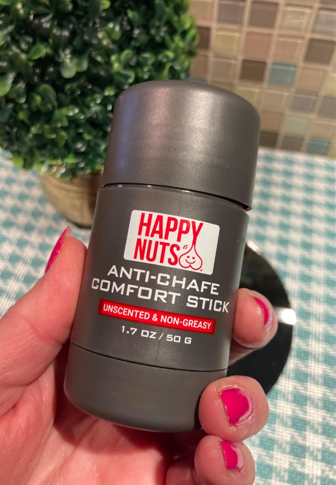 HAPPY NUTS Anti-Chafe Comfort Stick for Men: Ultimate Friction Defense & Chafing Prevention for Active Lifestyles - Perfect for Runners, Cyclists, & Active Men (1 Pack) customer photo 2