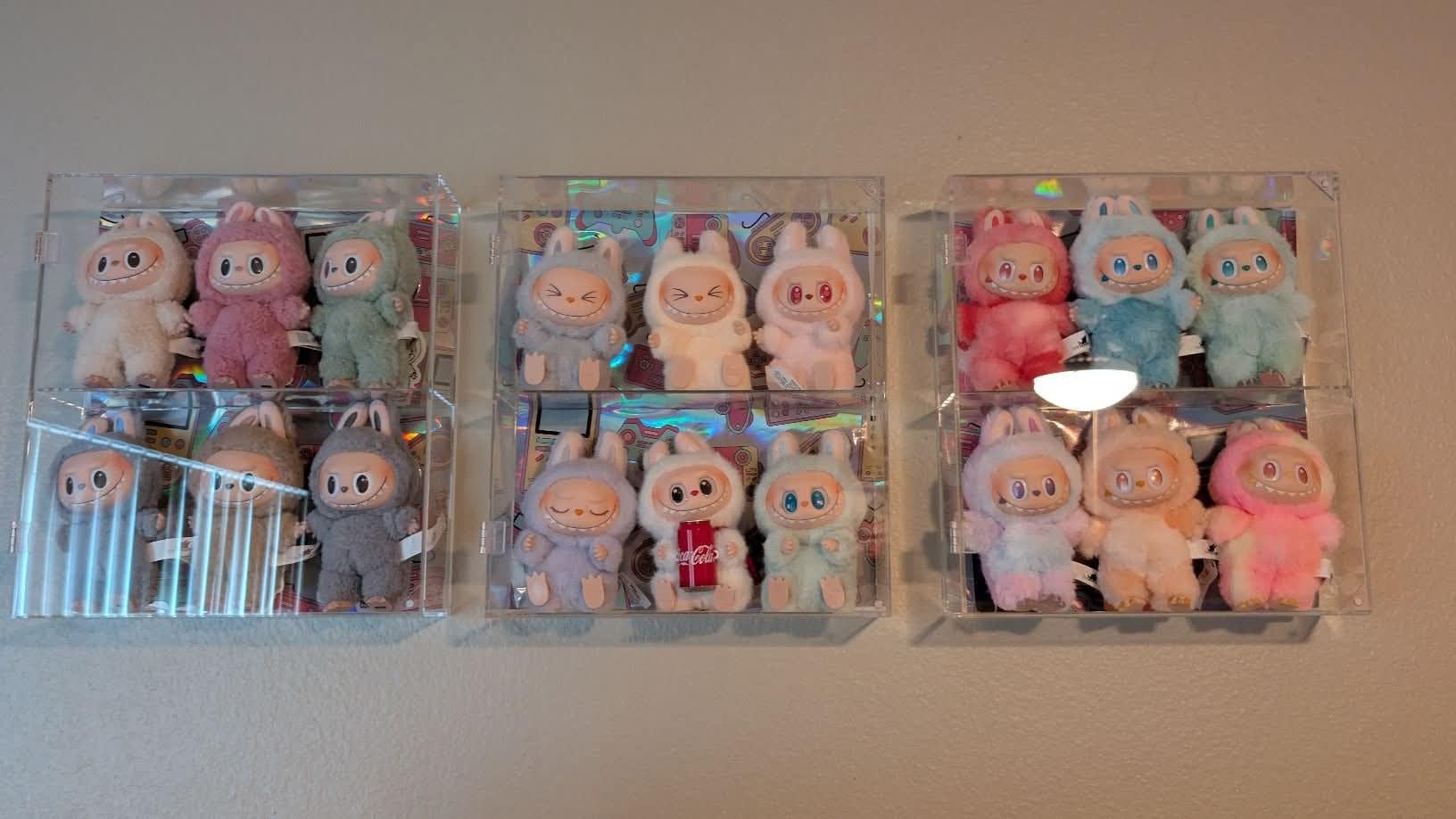 NIUBEE Acrylic Display Case for Figures, Dustproof Clear Wall Mount/Desktop | Magnetic Closure, Effortless Access, With Anti-slip Mat Ensures Stability For Popmart, Sonny Angel, Amiibo, Lego, crystals customer photo 1