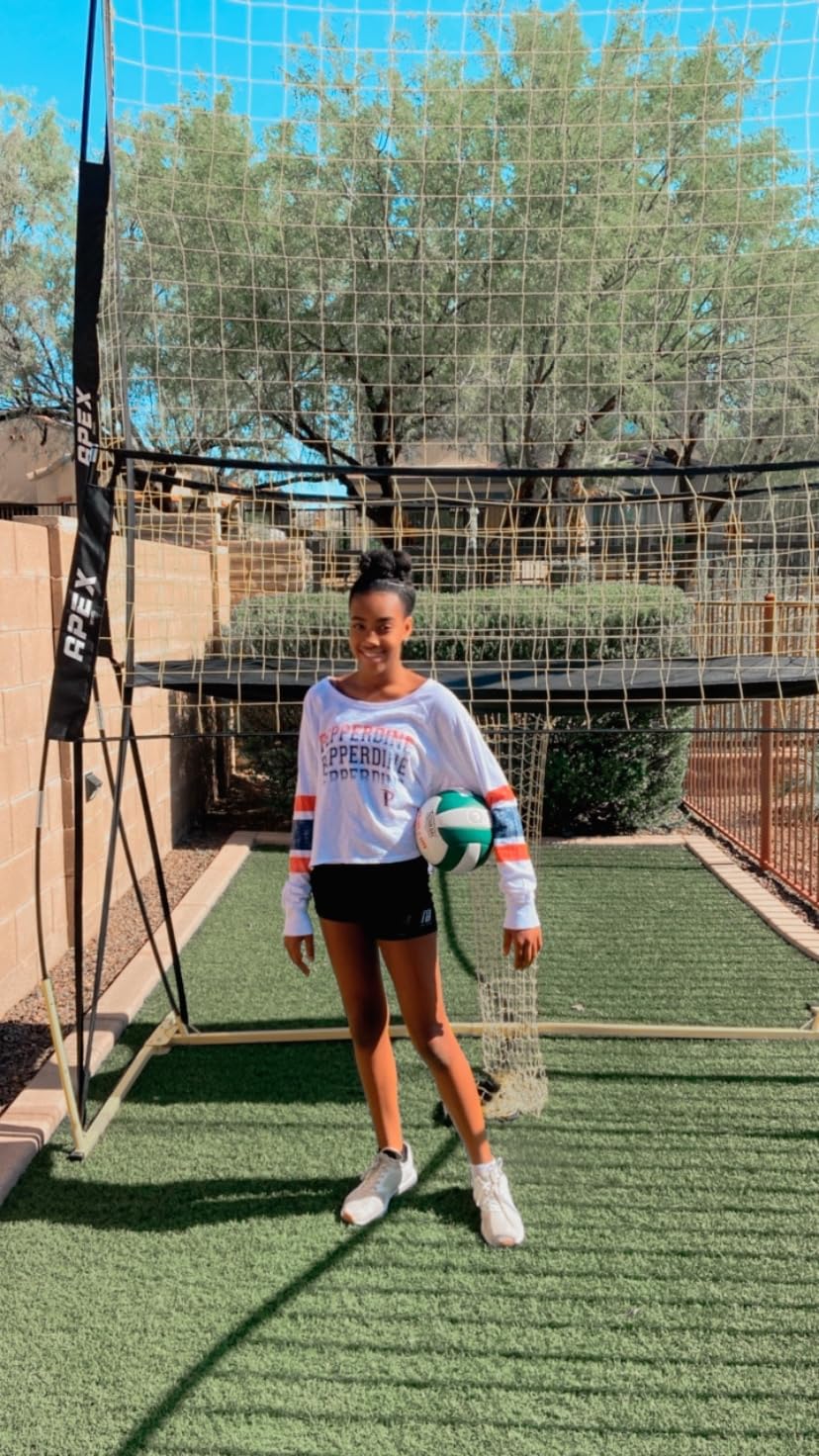 Apex Sports Volleyball Training Net Equipment System - Sturdy, Adjustable, and Portable | Improve Accuracy, Technique, and Skills | Ideal for Indoor/Outdoor Use | Easy Assembly & Storage customer photo 1
