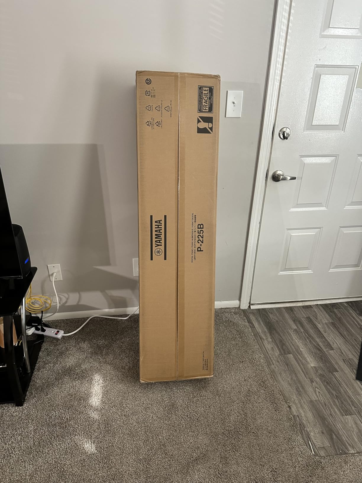 Yamaha P225 88-Key Digital Piano with Weighted Keys, Portable Design, Keyboard, Music Rest, Sustain Foot Switch, and Built-In Speakers, Black (P225B) customer photo 2