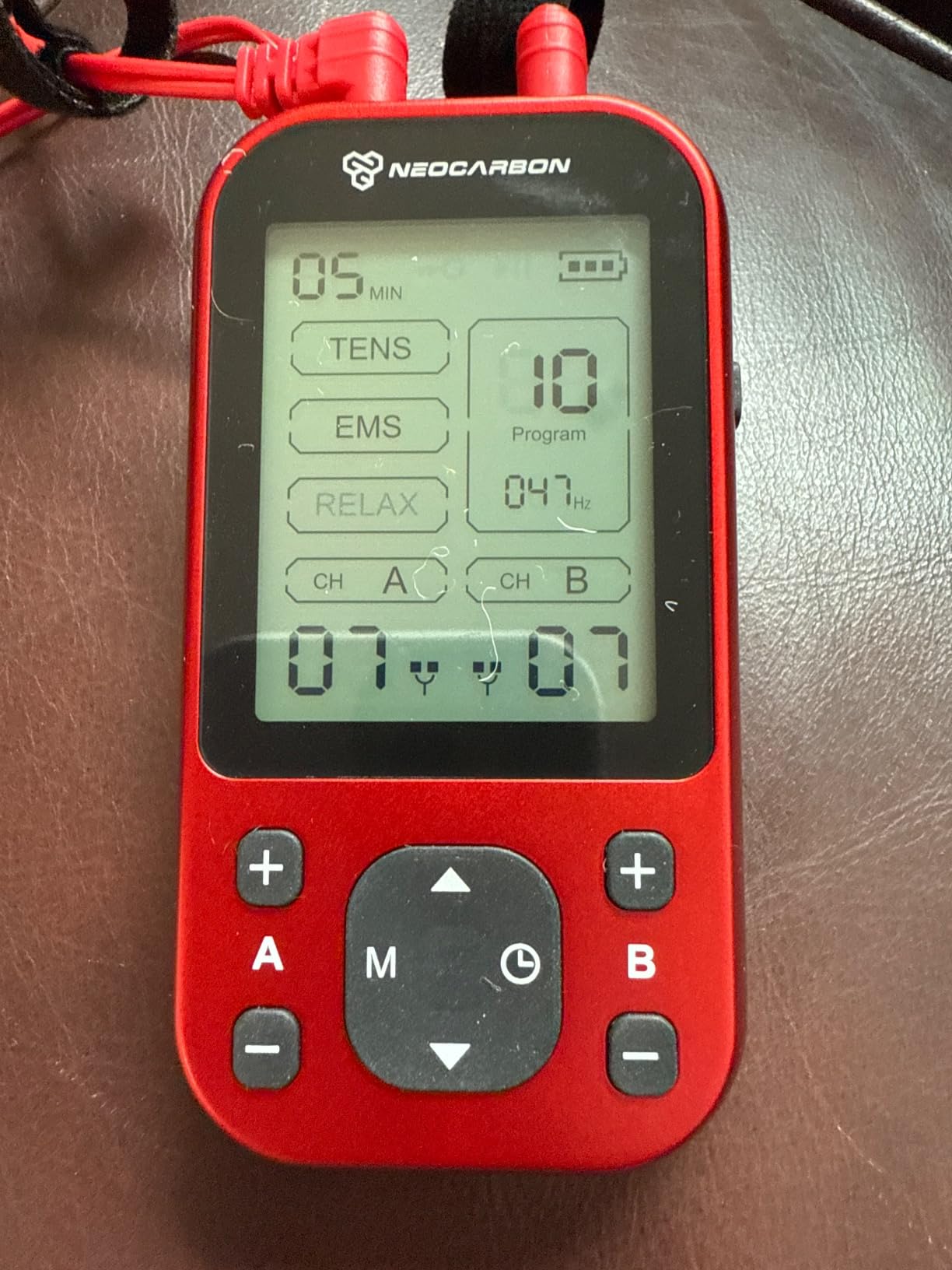 TENS Unit Muscle Stimulator Pro for Back Pain Relief, Red | Versatile Pain Relief, All-in-One Kit, Portable & Convenient, Pulse Massager Pain Relief Kit, Fast & Efficient Charging customer photo 1