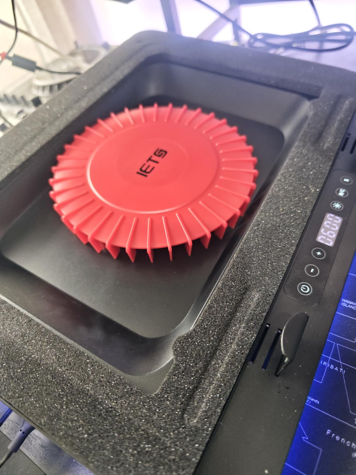 IETS GT600 RGB Laptop Cooling Pad Equipped with Gigantic Turbo-Fan (5.5inch Diameter), Sealed Foam for Rapid Cooling Gaming Laptop, 14.1-19.3 inch Laptop Cooler with 3-Port USB Hub, Dust Filter customer photo 2