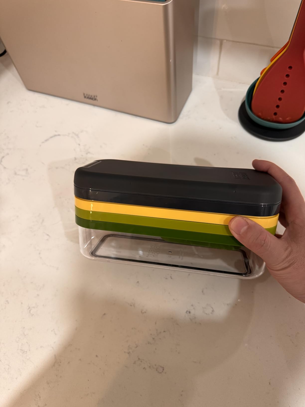 Joseph Joseph Multi-Prep Compact 4-in-1 Multifunctional Set, Kitchen Vegetable Chopper & Dicer, Cheese Grater, Mandoline Veggie Slicer, Food Julienne Cutter with Container customer photo 1