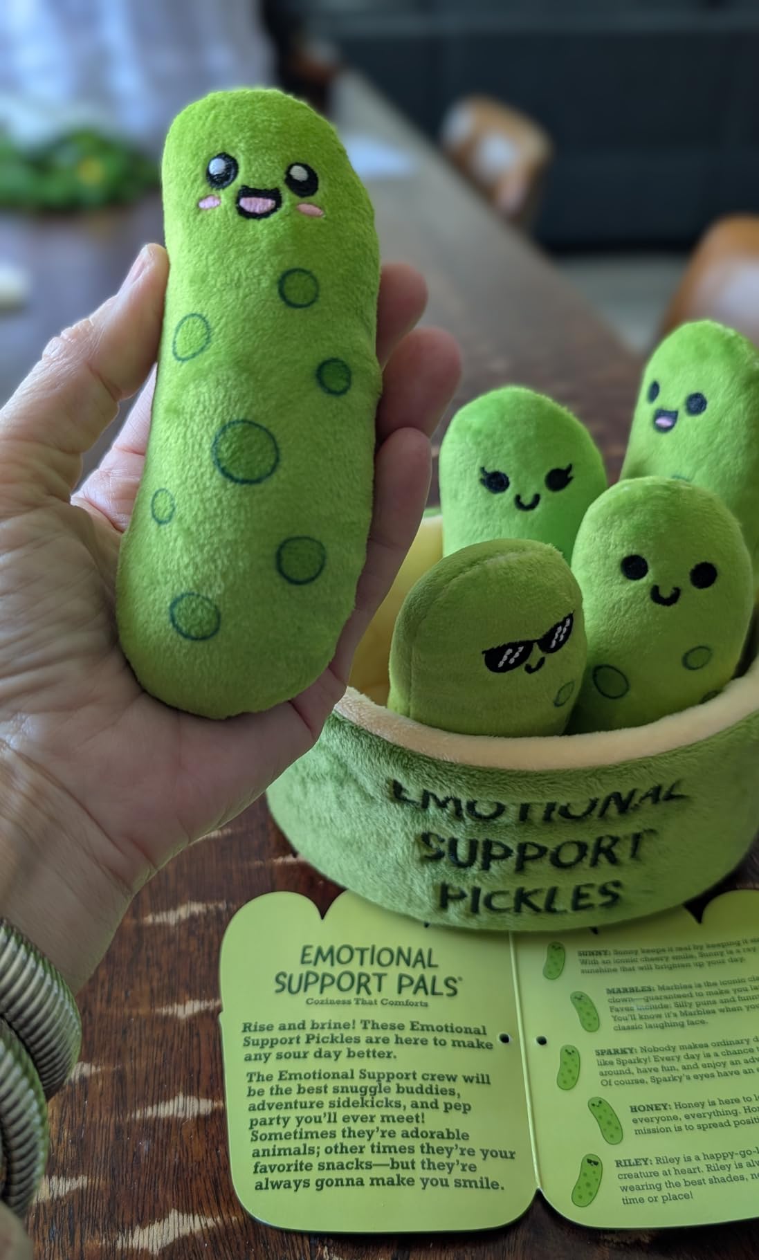 Emotional Support Chicken Nuggets by Relatable, Cuddly Stuffed Animals and Toys, Squishy Toys and Plushies, Includes 5 Plushies with Carrying Basket customer photo 2