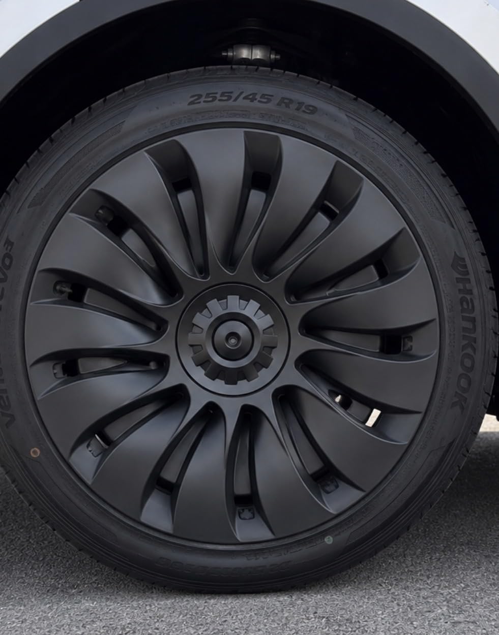 Wheel Covers for Tesla Model Y Accessories 2024 19 Inch 4 Pcs Rim Protector Wheel Cover Replacement Compatible with Tesla Y 2024 2023 2022 2021 customer photo 1