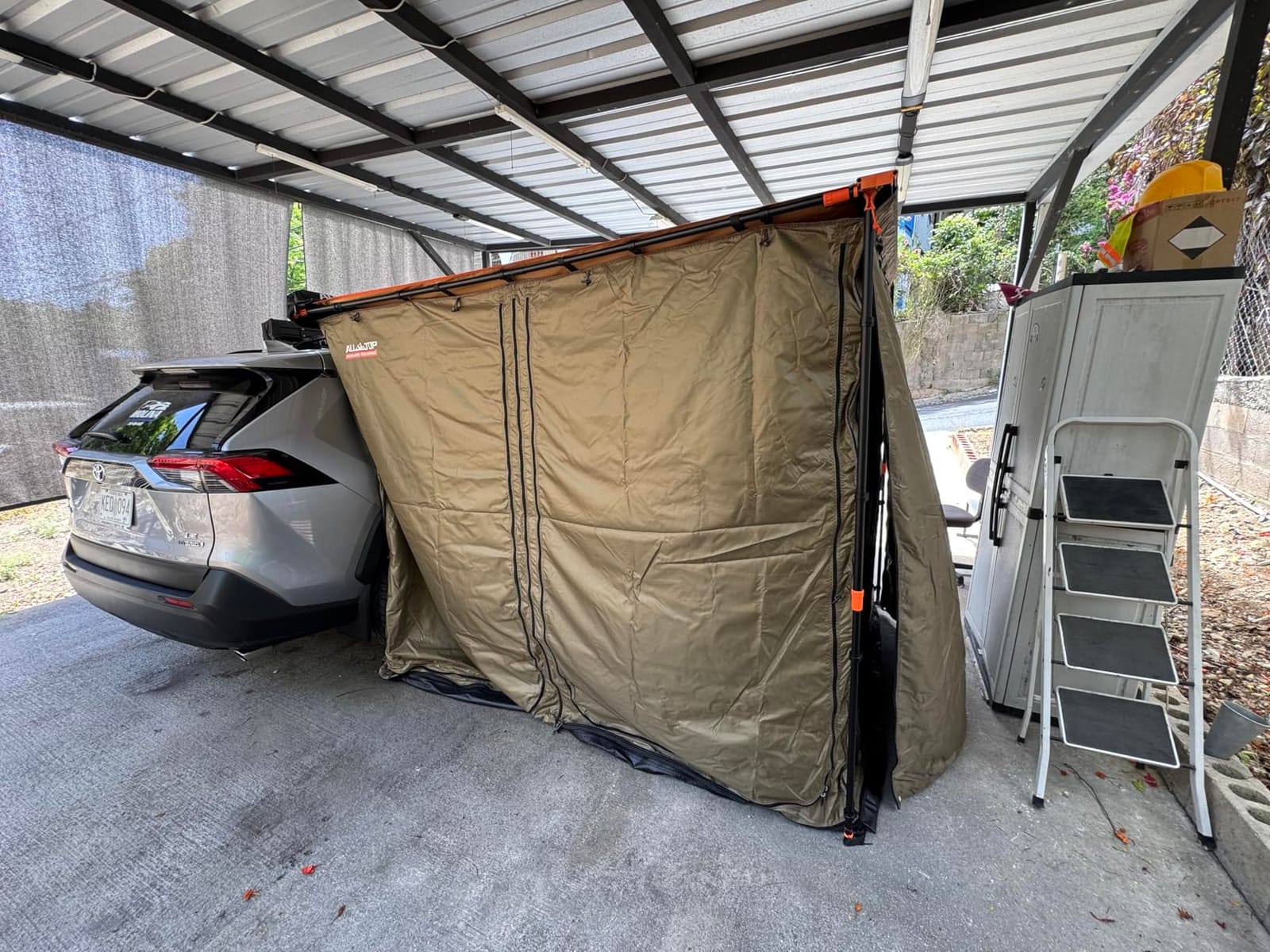 ALL-TOP Awning Room with Floor 8.2' x 10' Rip-Stop 210D Oxford Awning Tent with Bug-Resistance Mesh, Waterproof Sun Shelter for Overland, Camping (Room Only) customer photo 1