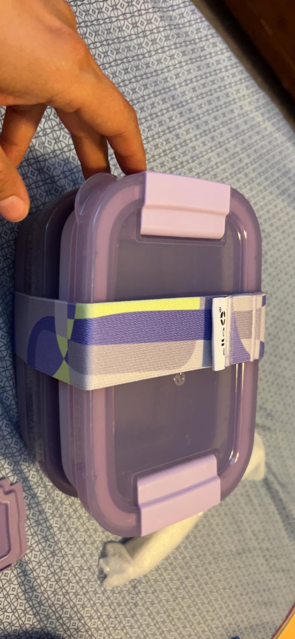 Lunch Stack Bento Box Plastic Food Containers, 2 Pack, Mint Chip | Leakproof bento box food containers, 2 pack. BPA-free, great for meal prepping, school & office lunches, and leftovers. customer photo 2