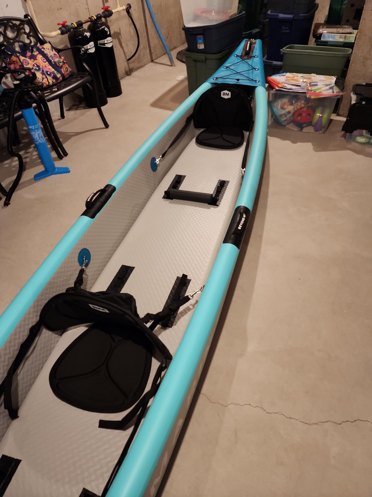 BEYOND MARINA Inflatable Kayak 1/2/3 Person Adult- Full Drop Stitch Kayak | Quick Inflation and Deflation, Wheeled Backpack for Easy Transport customer photo 1