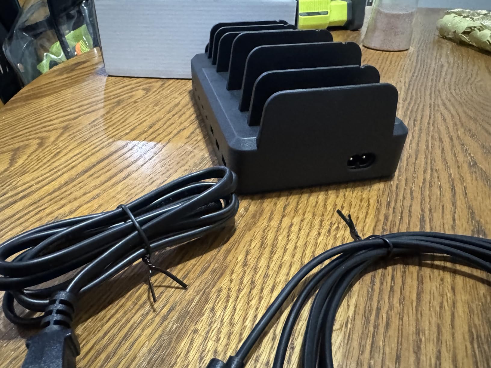 Lcssio 300W Charging Station for Multiple Devices, 8 Port Fast Charger | Fast Charging, Safety Certified, Compact Design, Organized Charging, Multiple Devices at Once, With 6 Cables customer photo 1