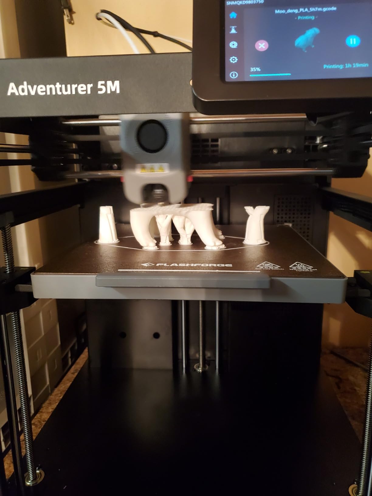 FLASHFORGE Adventurer 5M 3D Printer with Fully Auto Leveling, Max 600mm/s High Speed Printing, 280°C Direct Extruder with 3S Detachable Nozzle, CoreXY All Metal Structure, Print Size 220x220x220mm customer photo 1