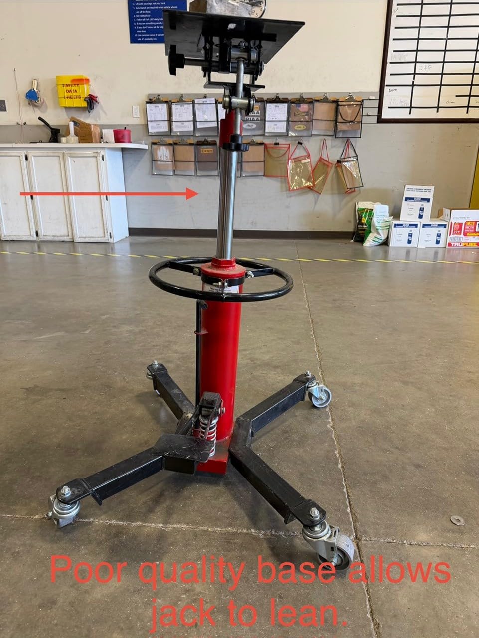 Transmission Jack High Lift 1660 lbs/ 0.75 Ton Capacity | Foot Pedal,34