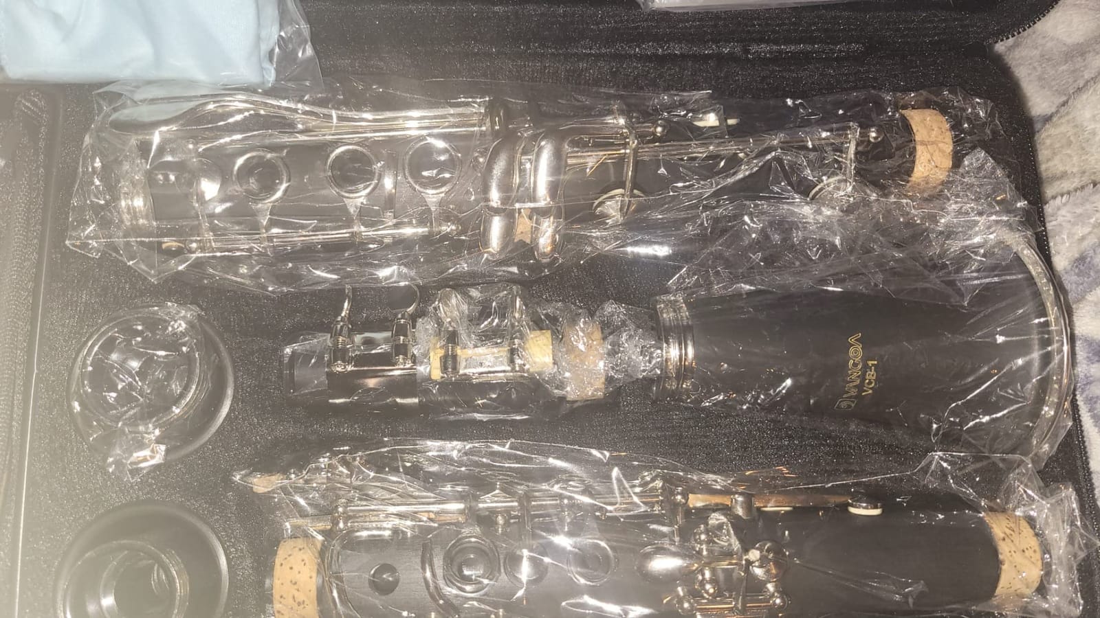 Bb Clarinet Kit for Intermediate, Ebonite Body, Silver-Plated Keys | 17-Key French System, 2 Barrels, 4C Mouthpiece, School Band Orchestra, Student, Complete Kit customer photo 2