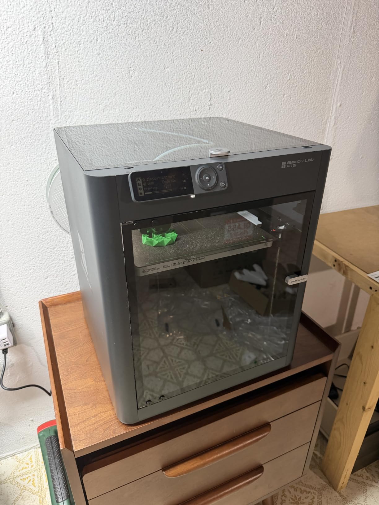 Bambu Lab P1S 3D Printer, Ready-to-Use FDM 3D Printer | Beginner-Friendly Ecosystem with MakerWorld Model Library, Enclosed CoreXY, High Speed & Precision Printing customer photo 1
