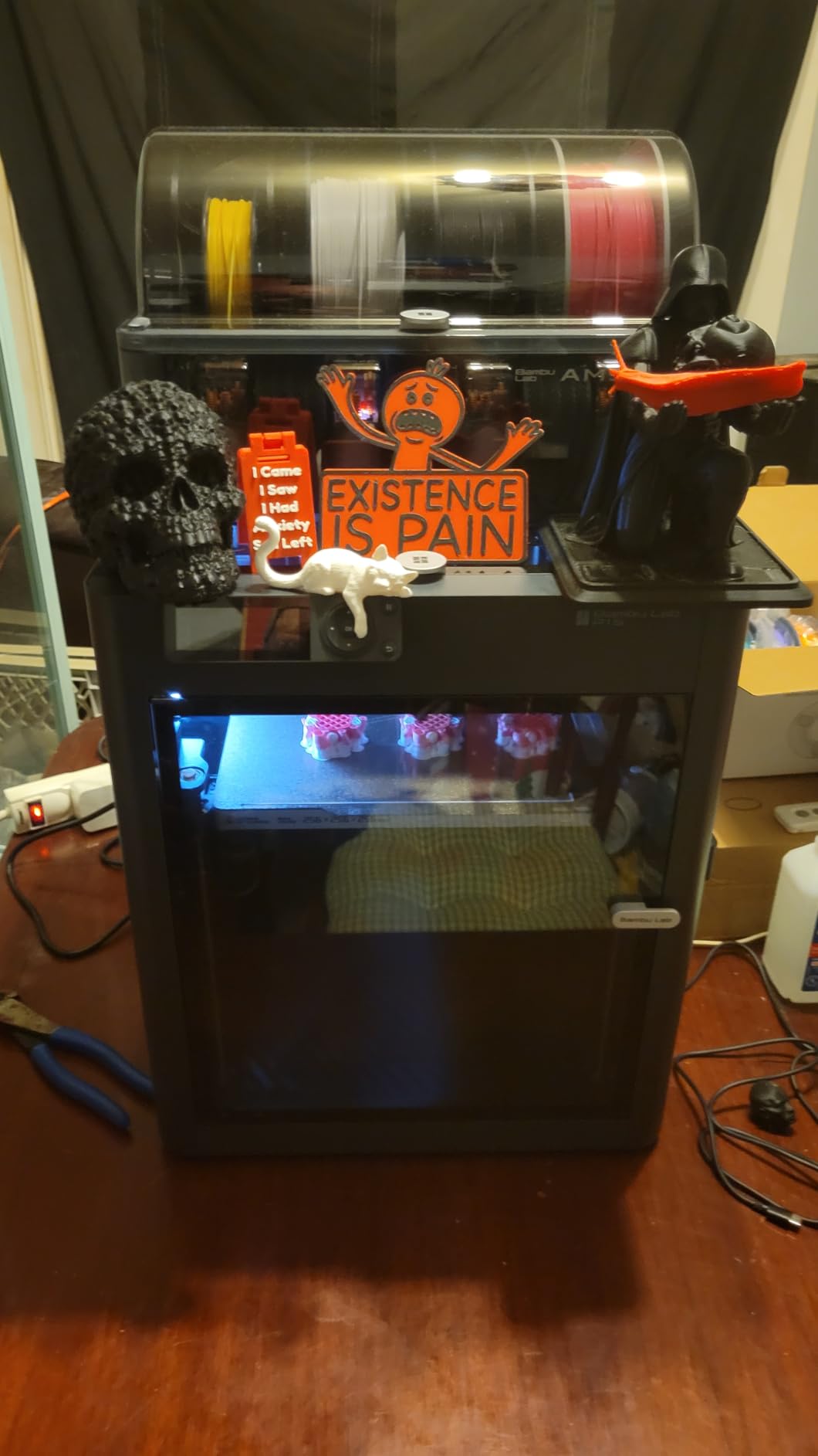 Bambu Lab P1S 3D Printer, Ready-to-Use FDM 3D Printer | Beginner-Friendly Ecosystem with MakerWorld Model Library, Enclosed CoreXY, High Speed & Precision Printing customer photo 2