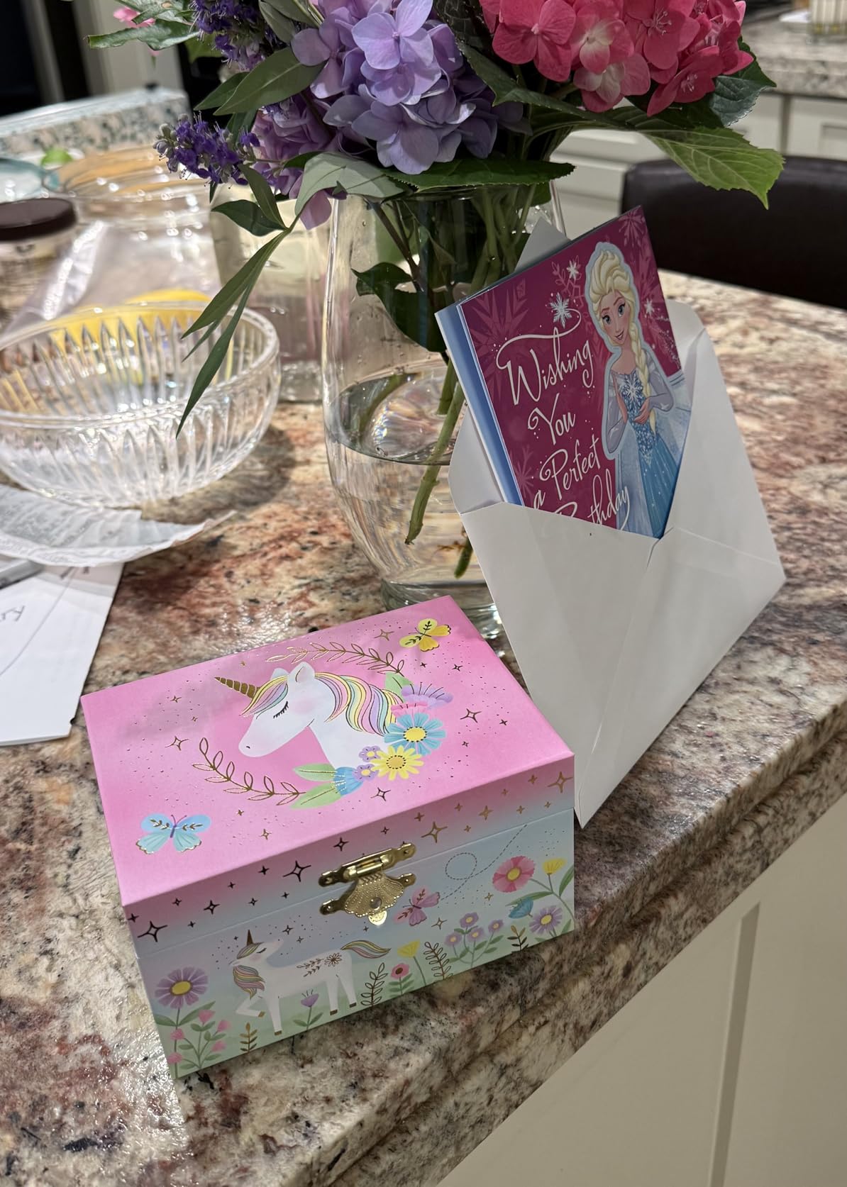 Giggle & Honey Musical Unicorn Jewelry Box for Girls customer photo 2