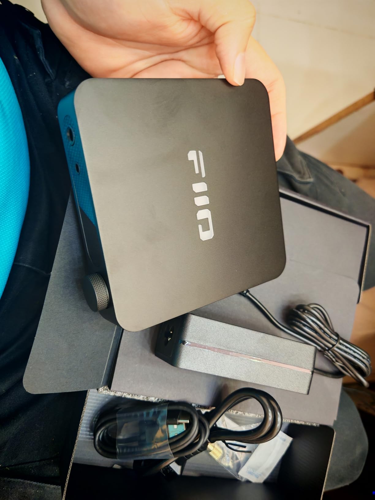 FiiO K11 DAC and Headphone Amplifier for Home Audio or PC, 6.35mm and Balanced 4.4mm, RCA, Coaxial, Optical, 1400mW, 384kHz/24Bit DSD256 (Silver) customer photo 1