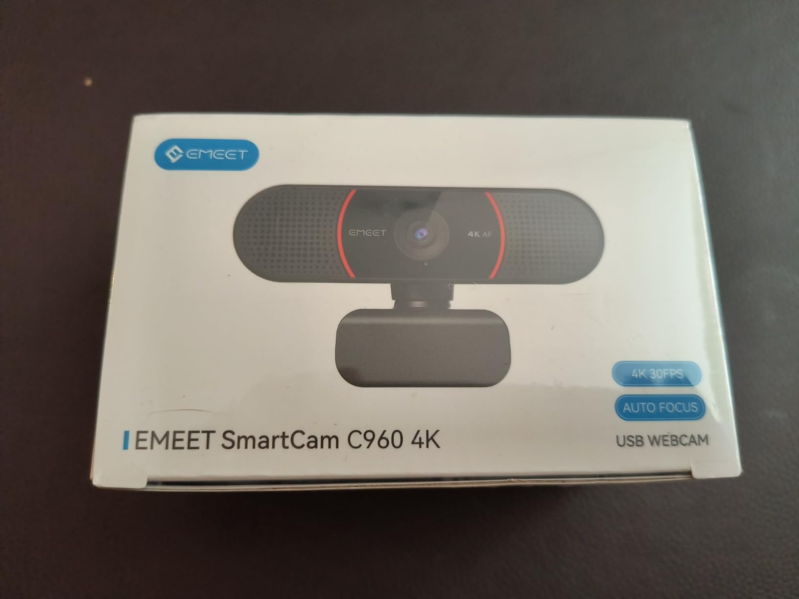 EMEET C960 4K Webcam for PC, PDAF Auto Focus, Dual Omni Mics, 73° FOV | Auto Light Correction, USB-A, Plug&Play, Web cam 4K with Privacy Cover, Webcam 4K Works for Zoom/Teams/Google Meet, Laptop/PC customer photo 1