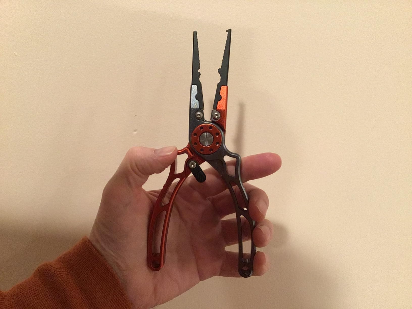 Pristis UTA II Fishing Pliers, Multi-Function Split Ring Hook Remover Gear | Saltwater Resistant Teflon Coated Locking Line Cutter, Stainless Steel Top & Aluminum Body Tool Kit customer photo 1
