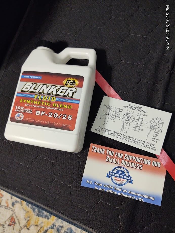 Jergrim Blinker Fluid, Funny Gag Gifts, Great for White Elephant Gift for Adult, Men & Women Christmas Secret Santa, Mechanic, Novelty, Car Guy, Prank, Gifts for Person who has Everything or Want Nothing customer photo 2