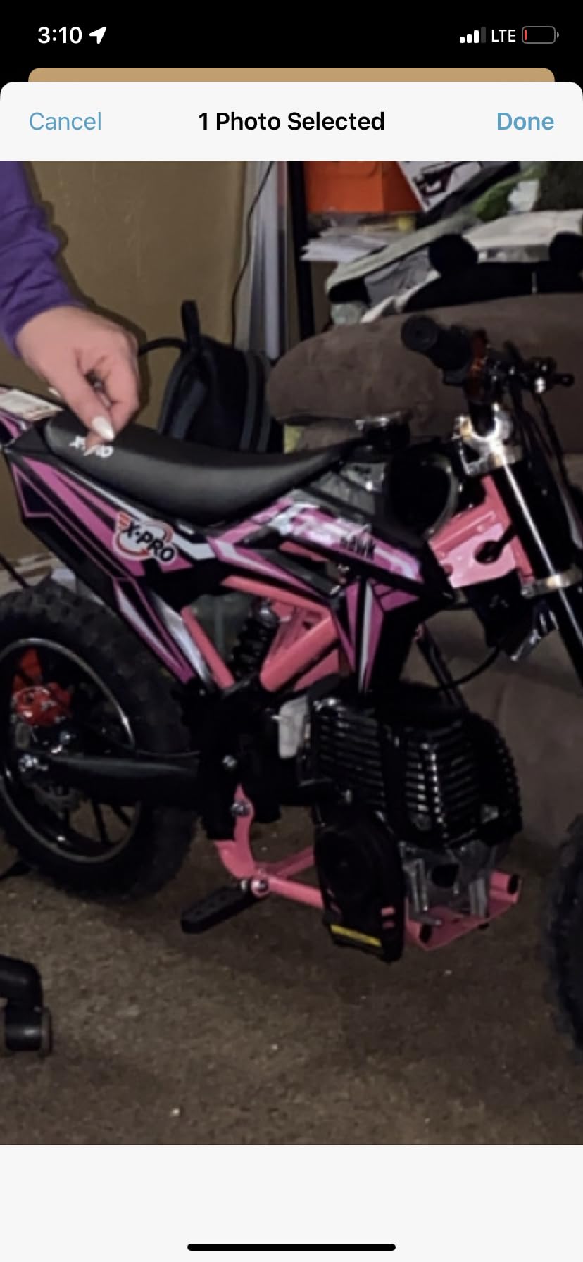 X-PRO Hawk Mini Dirt Bike, Gas Power 4 Stroke, 40CC Pit Bike, Pull Start, 10