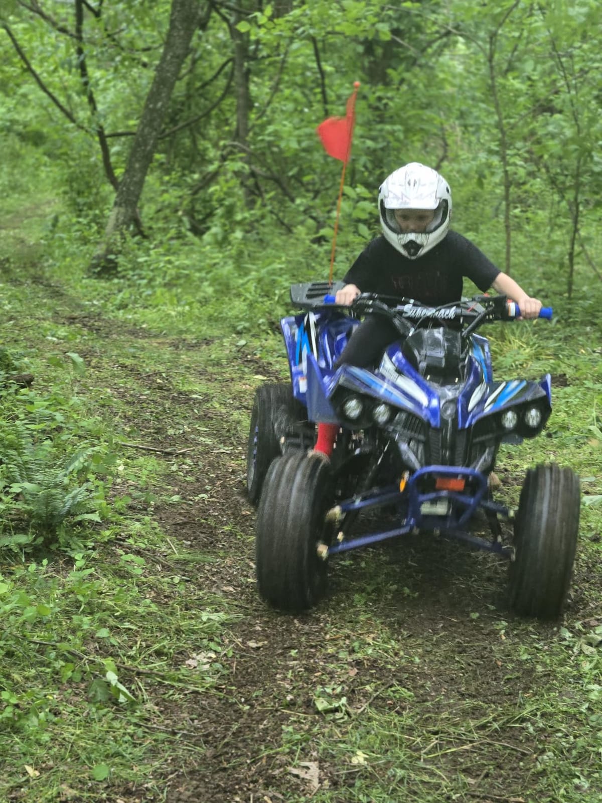 HHH Upgraded 125cc ATV Sports Quad Youth Utility Style 125cc Fully Automatic with Reverse Gas 4 Wheeler Outlander ATVs Quads Big 19/18 inches Tires (Red) customer photo 1