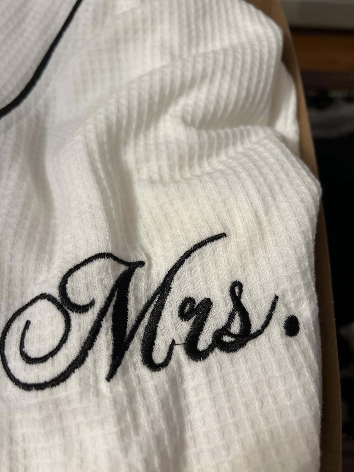 AW BRIDAL Mr and Mrs Waffle Knit Robe Set for Wedding Engagement Gifts | His and Hers Anniversary Matching Bathrobes for Couples, Bridal Shower Gifts for Bride and Groom customer photo 1