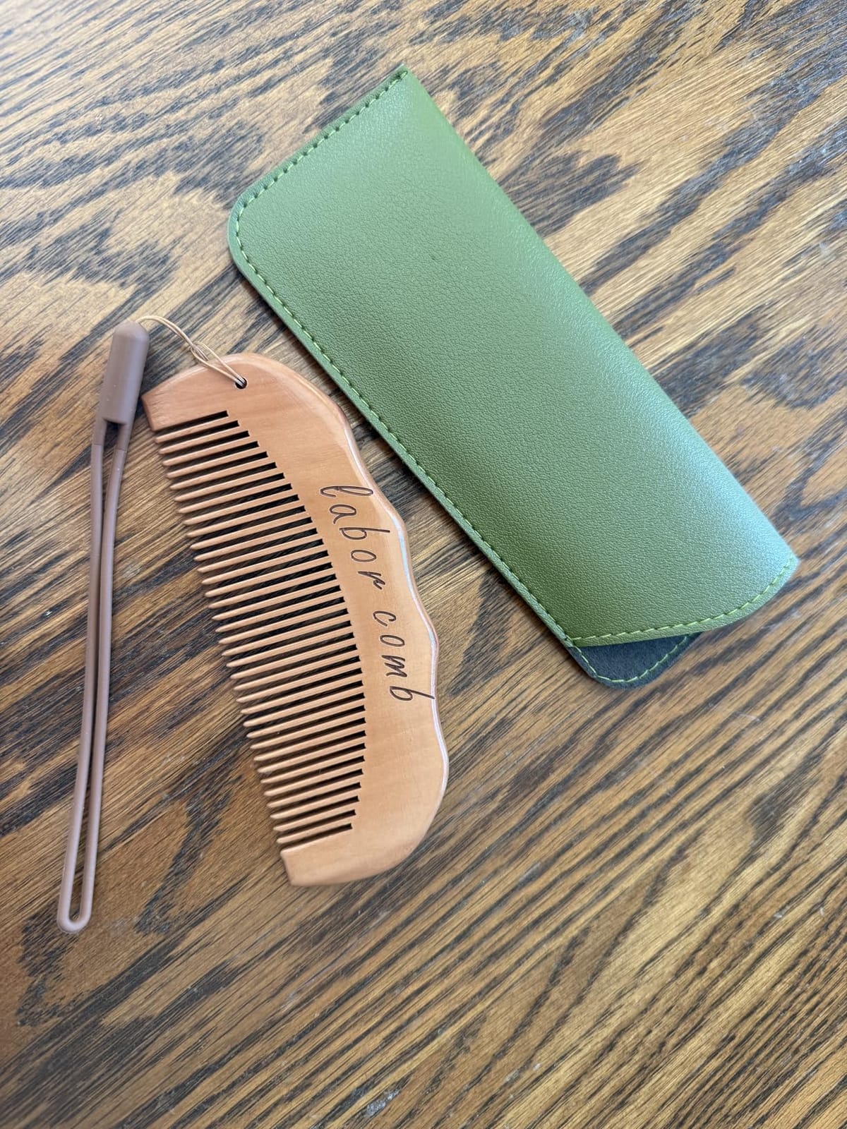 Arrozon Birth Comb for Women Labor, Pregnant Mom Hospital Bag Must Haves | Labor and Delivery Essentials Wooden Labor comb Natural New Mom Gifts Birthing Comb customer photo 2