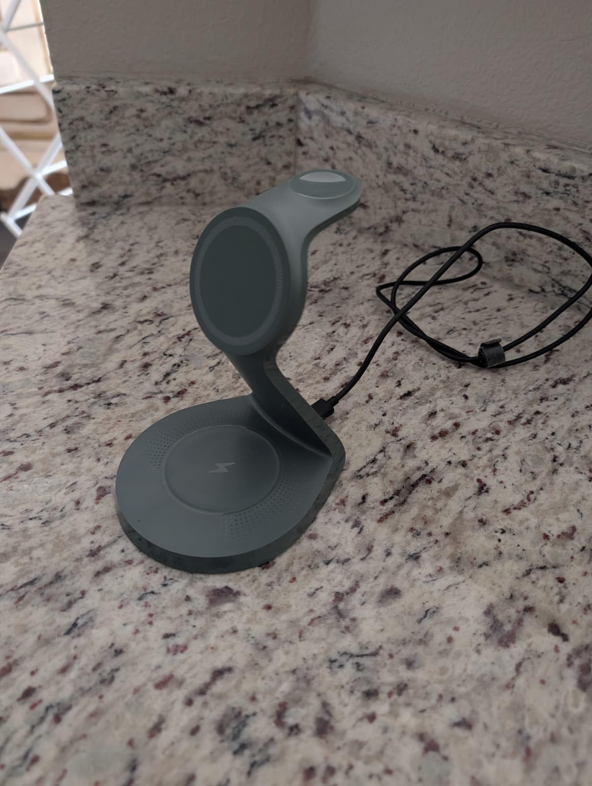 3 in 1 Charging Station for Apple Devices, Mag-Safe Charger Stand Fast Charging, Wireless Charger for iPhone 16/15/14/13/12 Series, & AirPods, & iWatch (USB-C Charger Included) customer photo 1