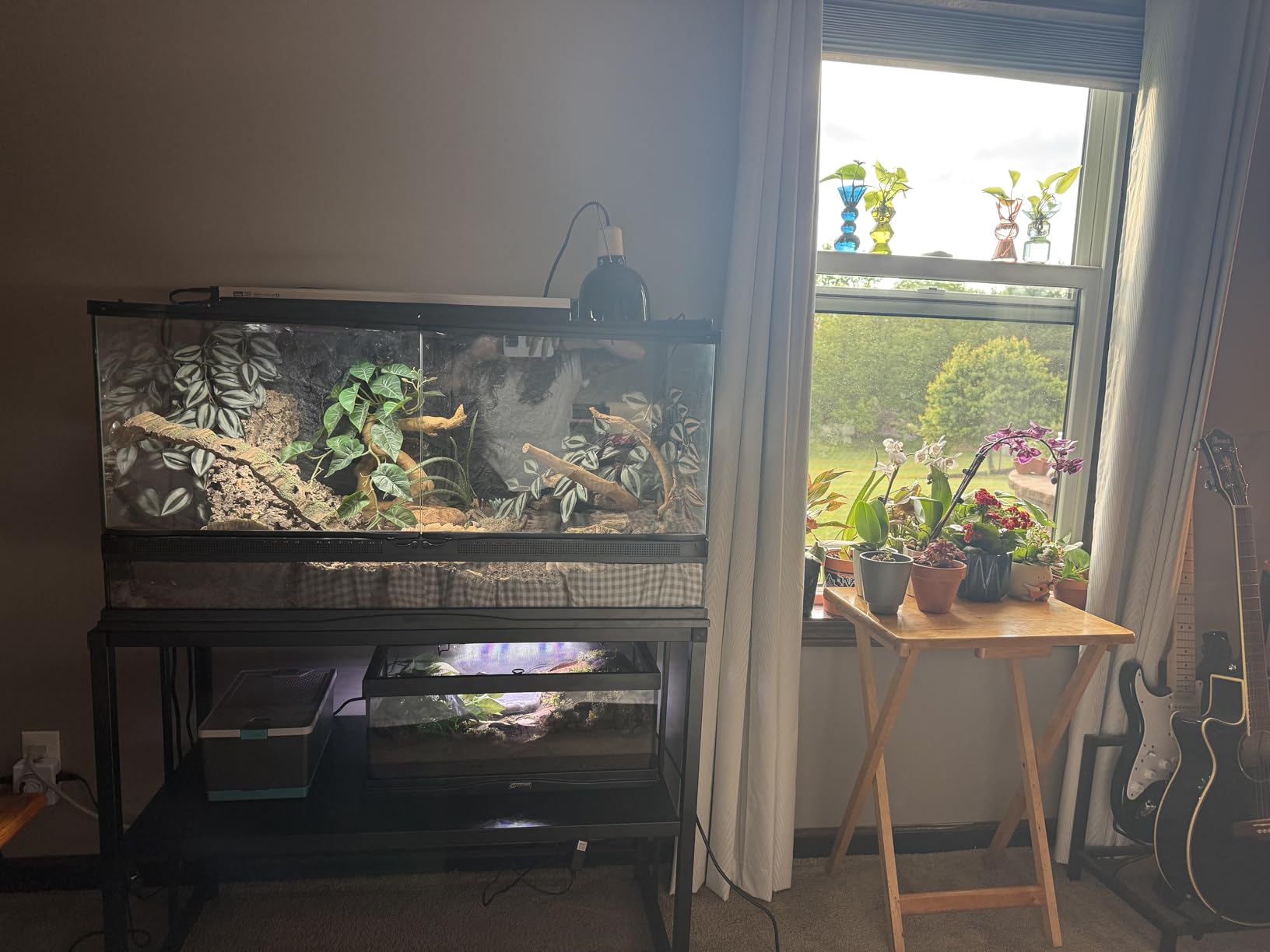 TOCRETOARE Fish Tank Stand 40 Gallon, Metal Aquarium Stand 36.5