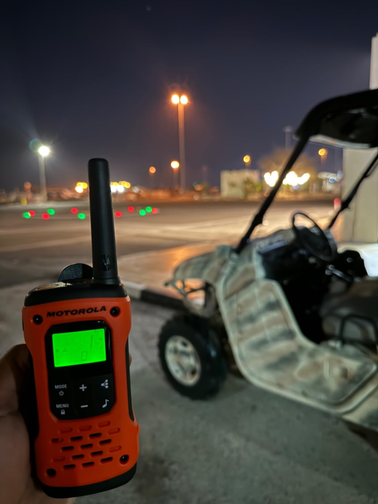 Motorola Solutions, Portable FRS, T605_H2O, Talkabout, Two Way Radios Waterproof Walkie Talkie Emergency Preparedness, Rechargeable, 22 Channel, 35 Mile, Orange W/Black, 2 Pack customer photo 2