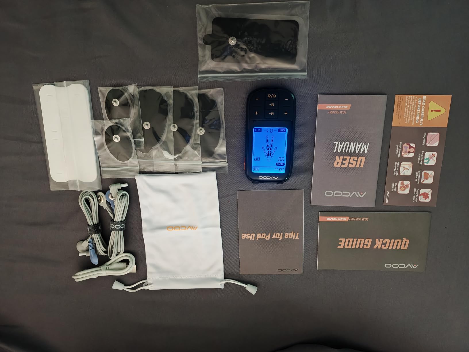 3-in-1 TENS Unit Muscle Stimulator with 30 Modes for Pain Relief | 40 Intensities TENS Machine for Drug-Free & Gradual Back Pain Relief Therapy, EMS Unit Massager with 12 TENS Electrode Pads customer photo 2