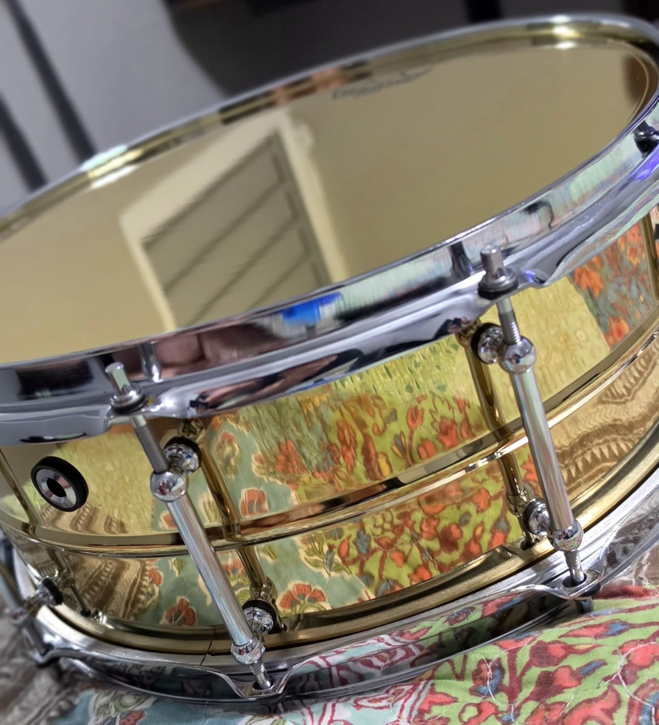 EASTROCK Snare Drum 14 X5.5 Inches Professional Snares for Drummer, Adult, Advanced Drum Set Snare Drums (Brass Color) customer photo 2