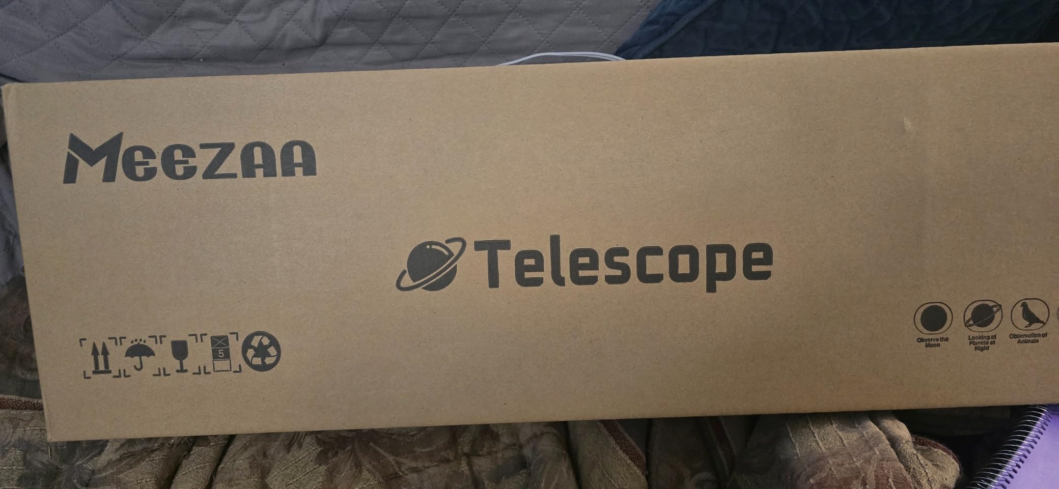 MEEZAA Telescope for Adults High Powered, 90mm Aperture 800mm Refractor | Professional Telescopes, for Astronomy Beginners Stargazing, Fully Multi-Coated, AZ Mount Tripod, Phone Adapter & Carry Bag customer photo 2